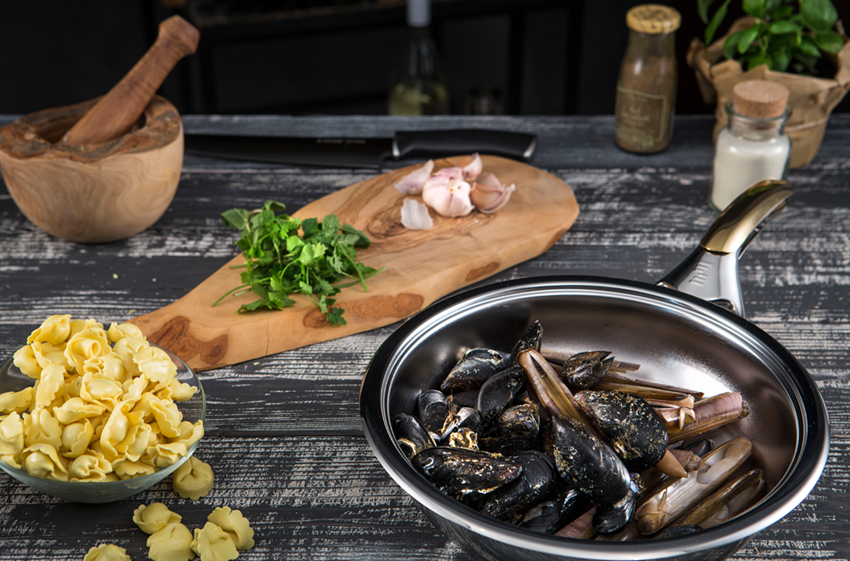 Tortellini con frutti di mare